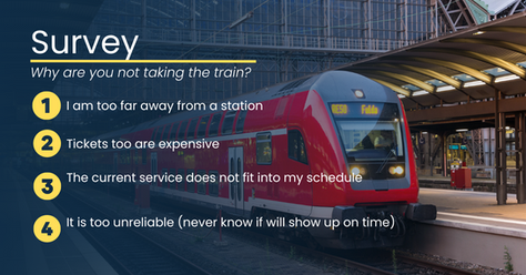 Why are you not taking the train? 