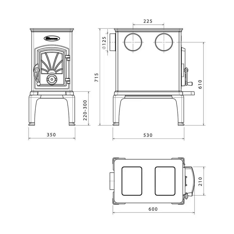 Miniatyrbild: Måttbild Dovre 40CBS-2