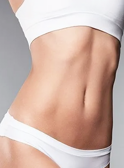 Woman with tighter muscles after getting body sculpting treatment