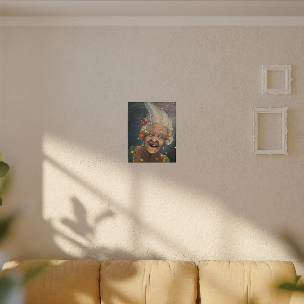 Thumbnail: And She Will Be the Light and Love Wherever Whe Goes, Canvas Print