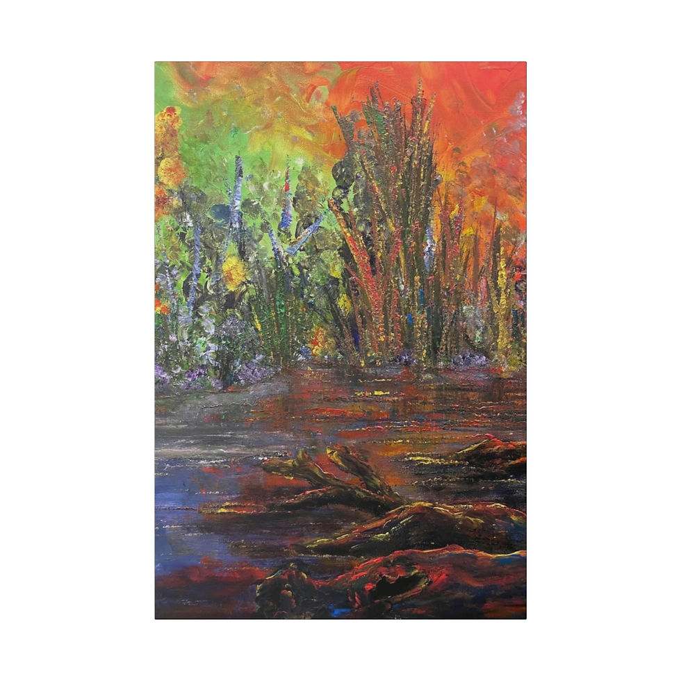 Thumbnail: Abstract Wildfire, Canvas Print