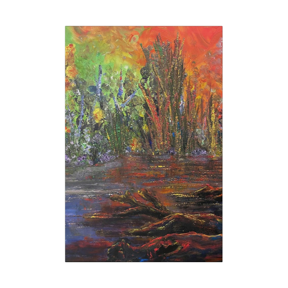 Thumbnail: Abstract Wildfire, Canvas Print