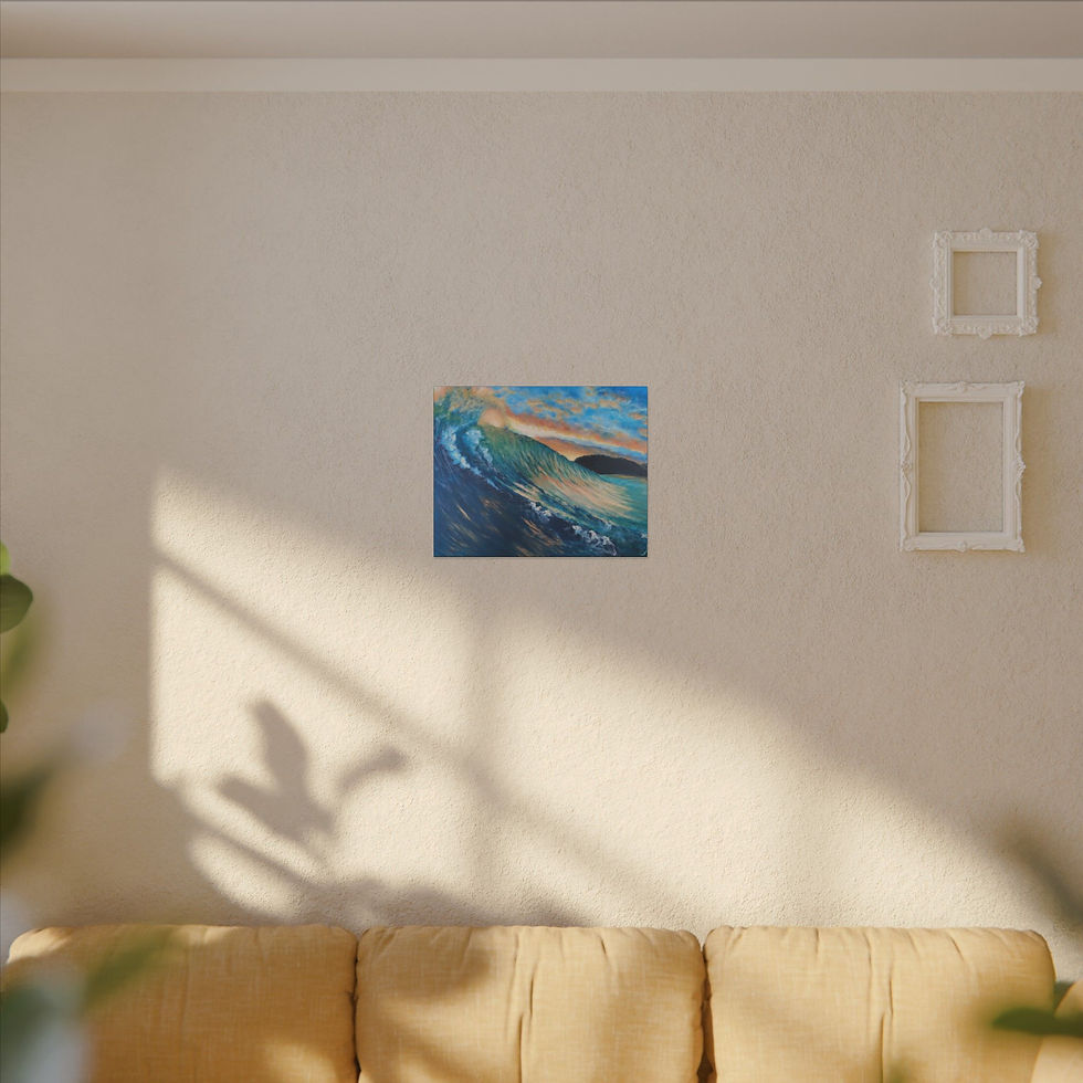 Thumbnail: Sunset Wave, Canvas Print