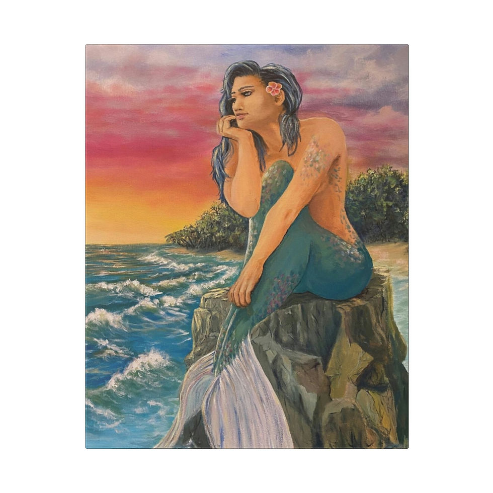 Thumbnail: Maui Mermaid, Canvas Print