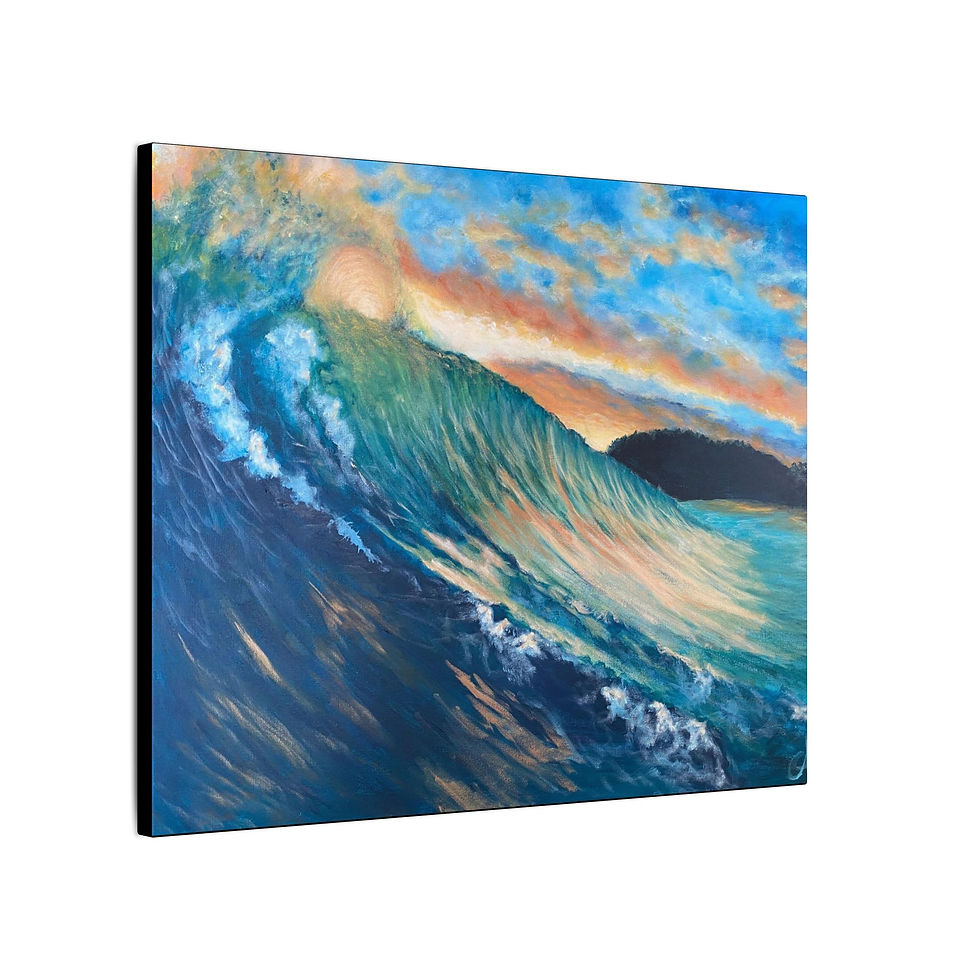 Thumbnail: Sunset Wave, Canvas Print