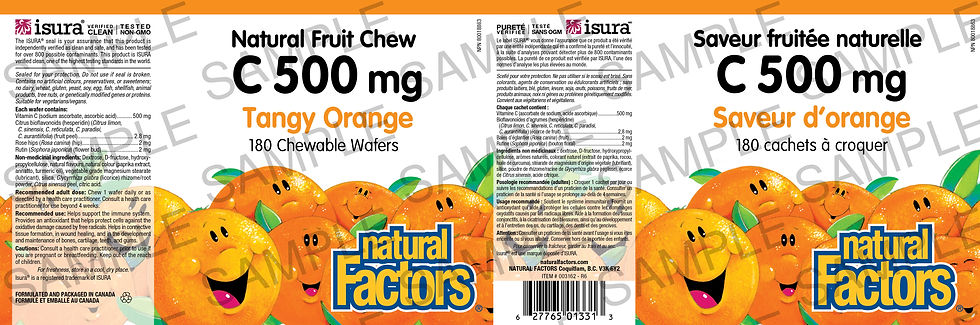 Thumbnail: Vit.C 500MG Orang Chw Tab 180