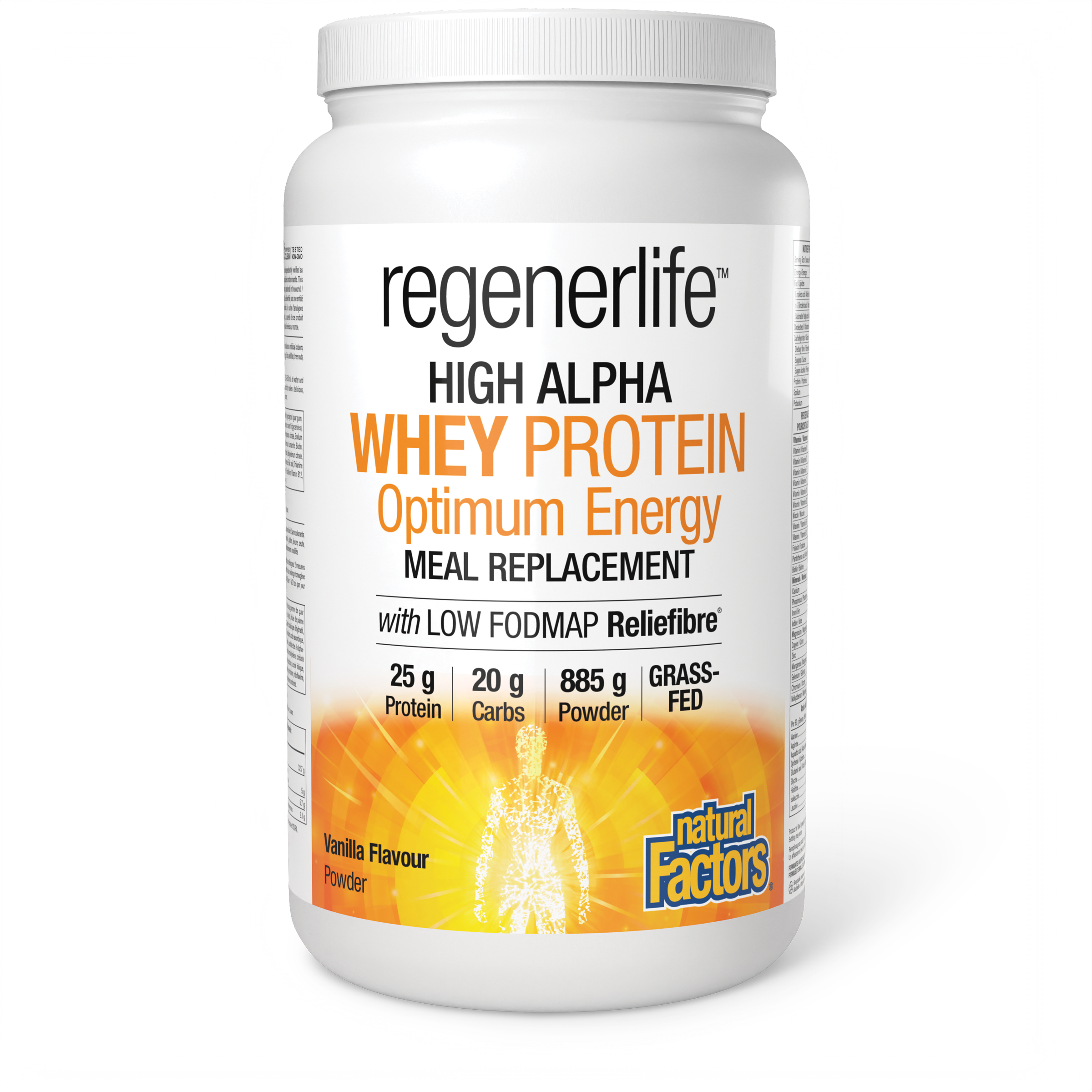 High Alpha Whey Protein, Regenerlife, Vanilla Flavour