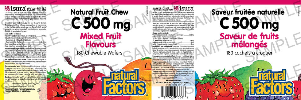Thumbnail: Vit.C 500MG Mix Fl Chw Tab 180