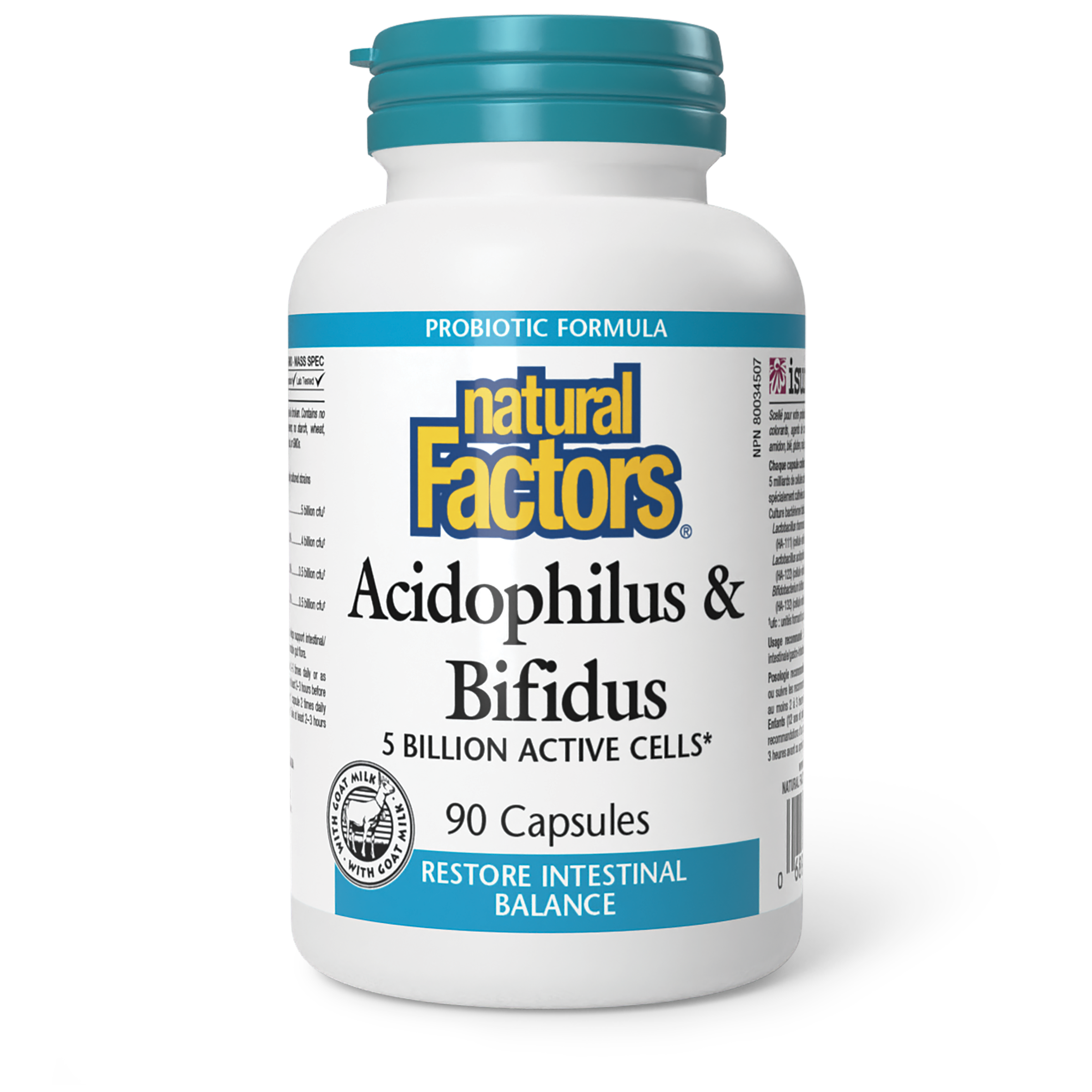 Acidoph/Bif Goat Milk Cap 90