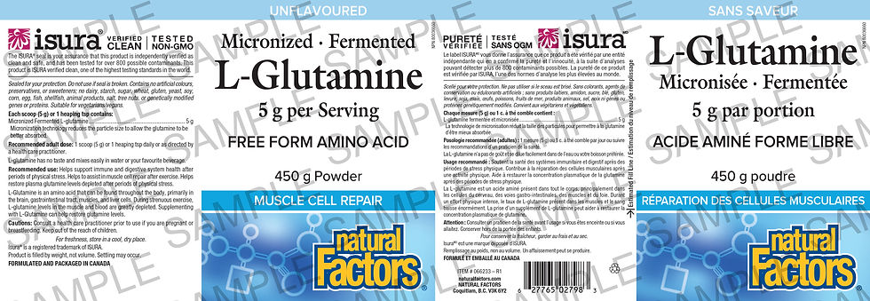 Thumbnail: Micronized L-Glutamine 5g Pwd 450g