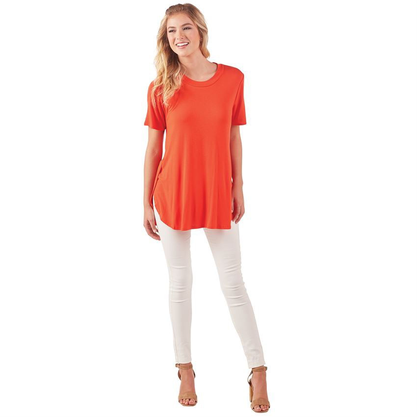 Tucker Jersey Tunic- Red