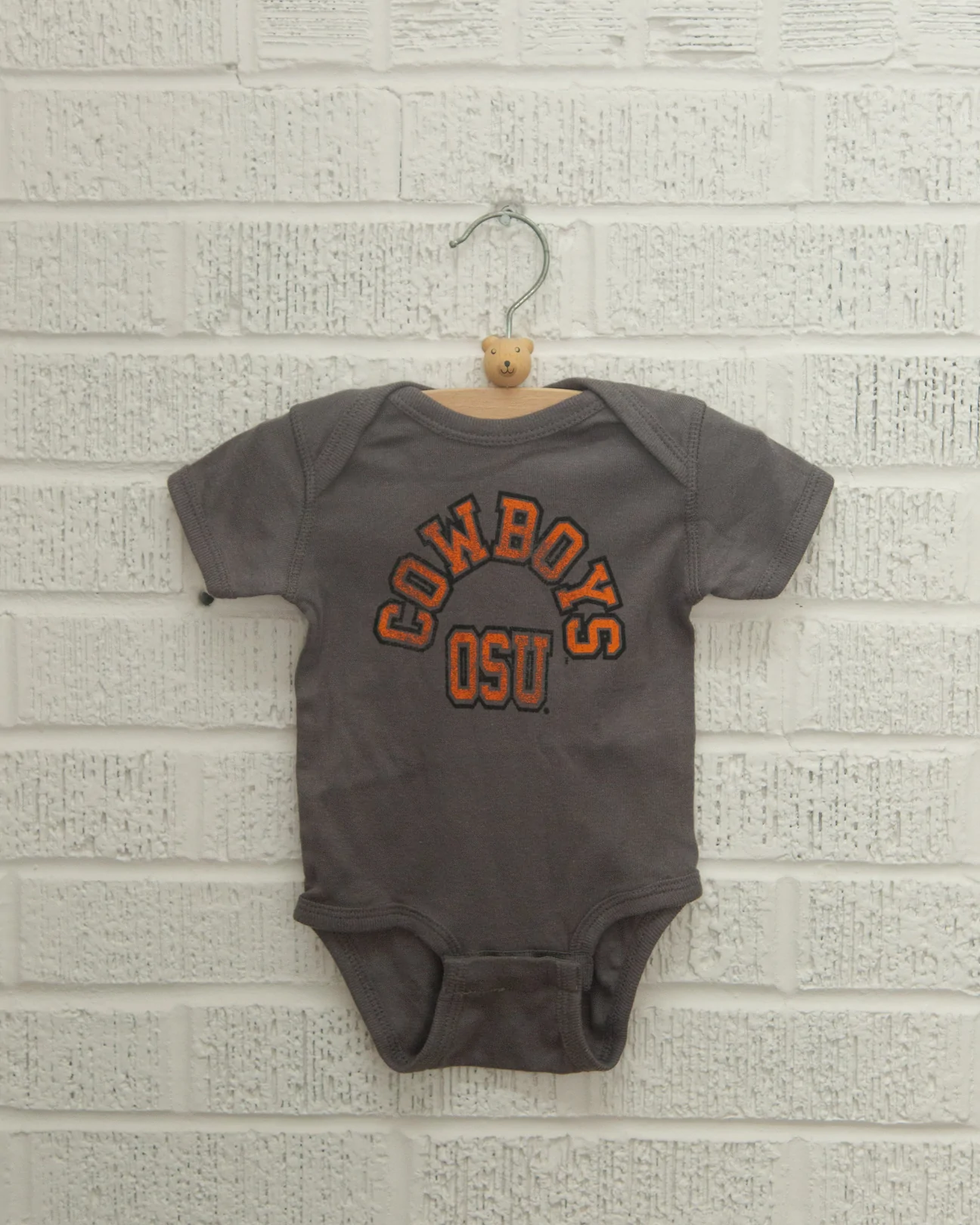 Charcoal OSU Mega Arch Onesie 