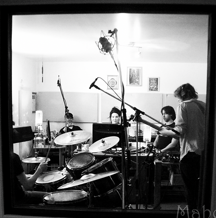 Majoly en session d'enregistrement