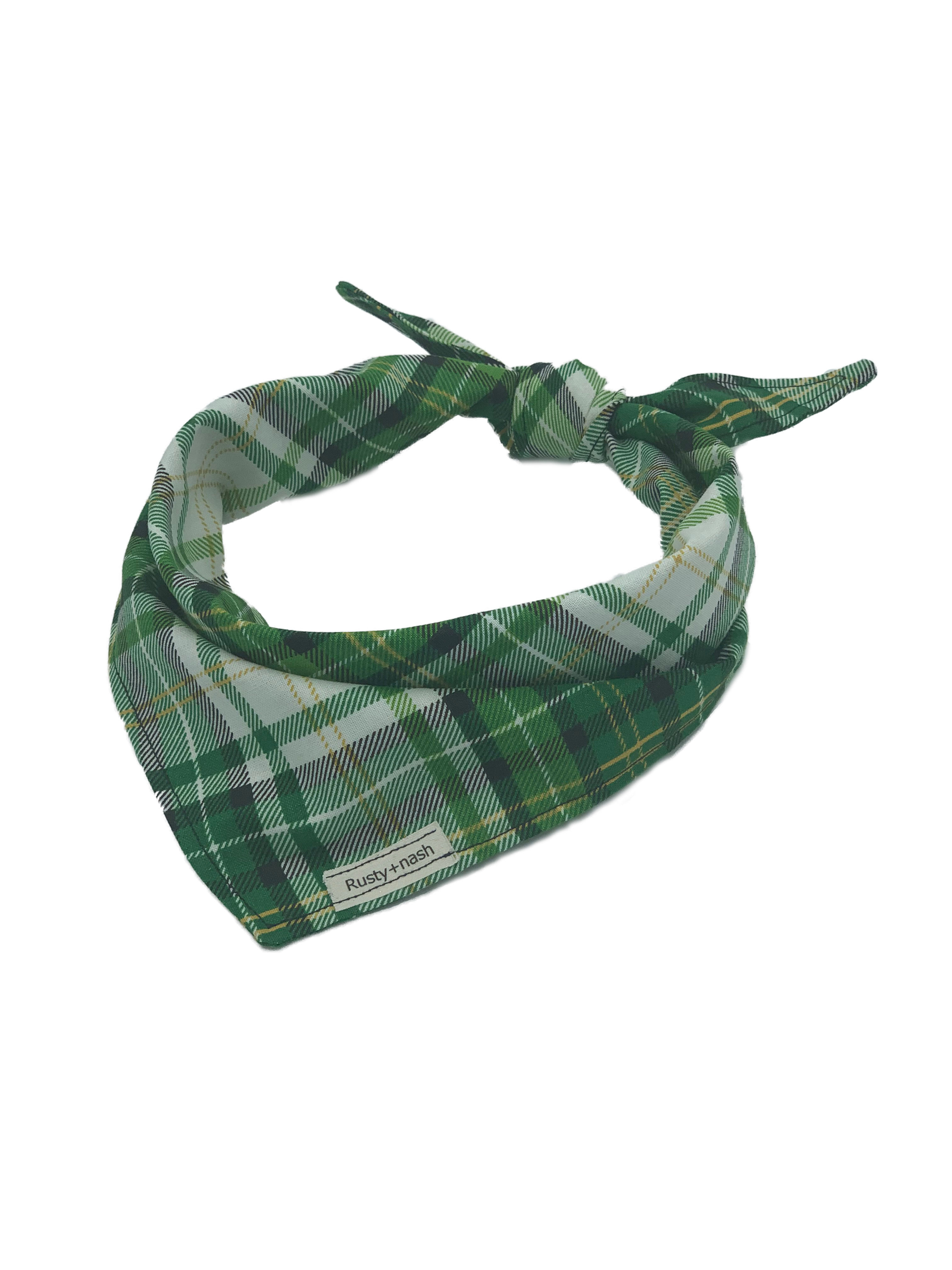 St. Patrick's Day Plaid Bandana