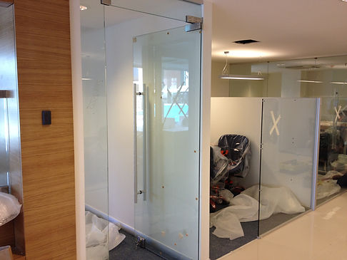 Glass door