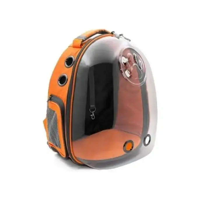 Küçük resim: Cattie Yeni Şeffaf Kedi Köpek Taşıma Sırt Çantası 25x30x40cm