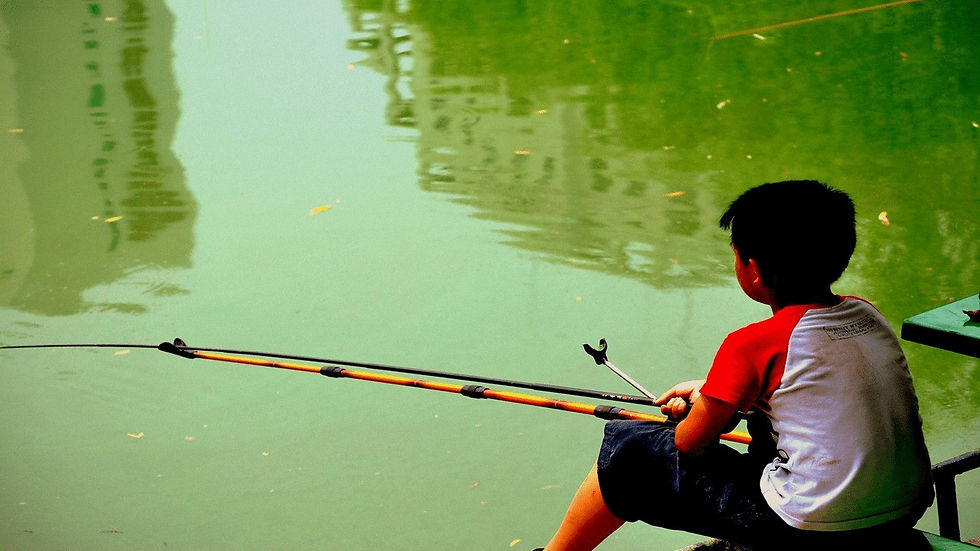 Kid fishing