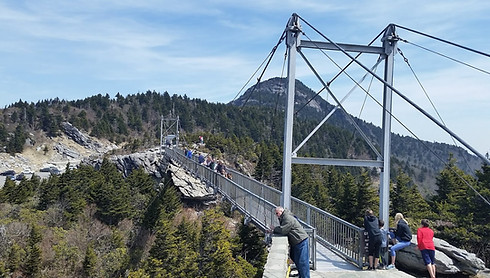 Mile-High Swinging Bridge on Grandfather Mountain