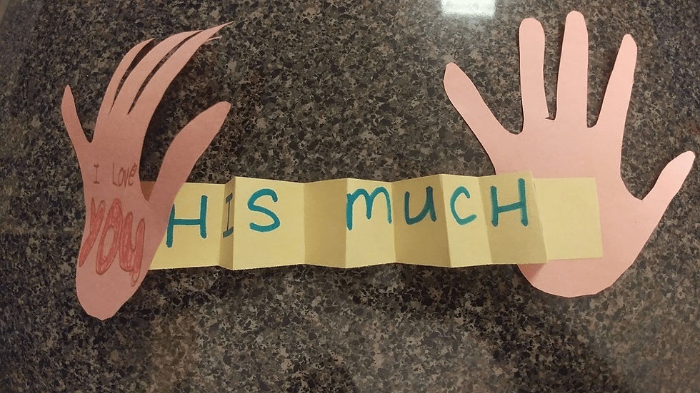 An "I Love you this much" book