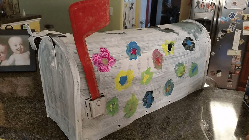 Painted mailbox