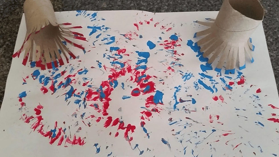 Fireworks painting