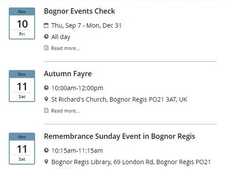 Upcoming Events