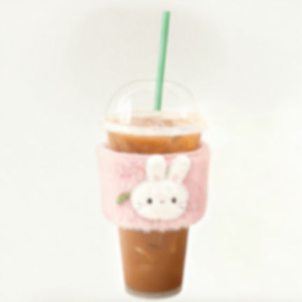 Plush cup sleeve