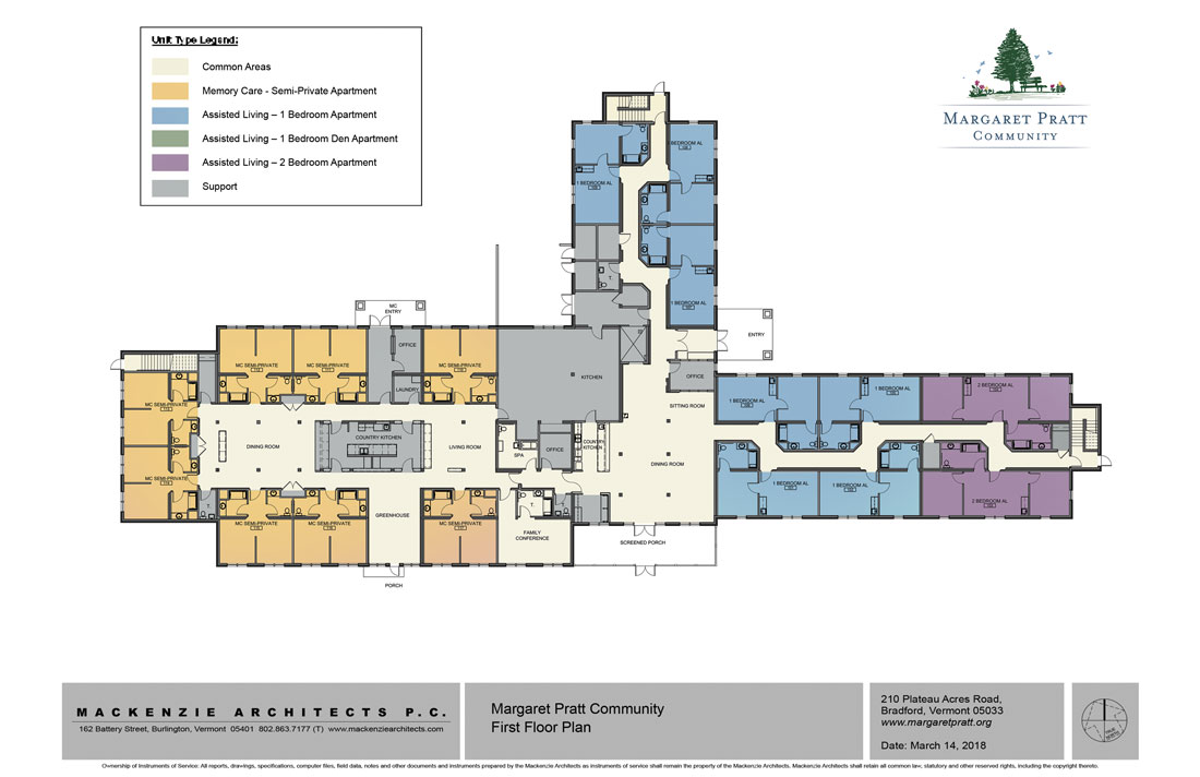 Floor Plans Margaret Pratt Community Bradford Vermont