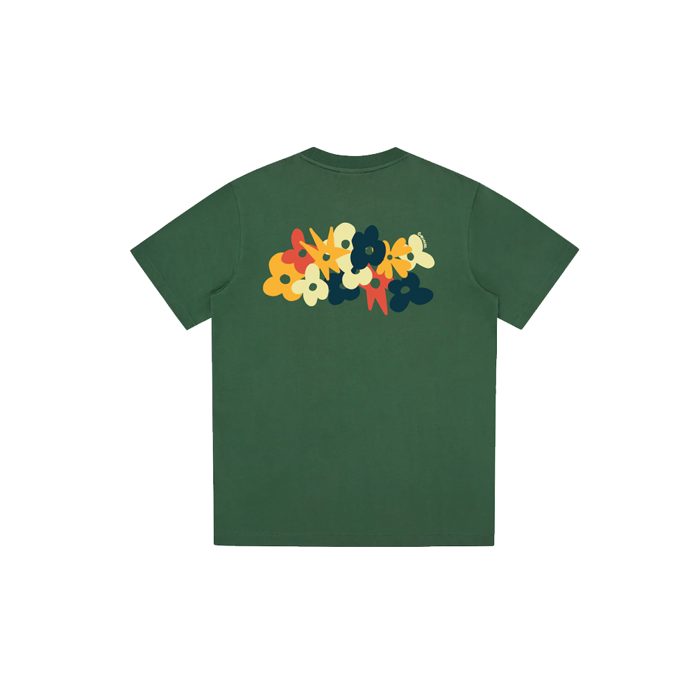 FLEURS ETALEES GREEN TEE