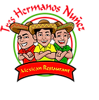Los Tres Amigos Mexican Restaurant: three cartoon men in sombreros