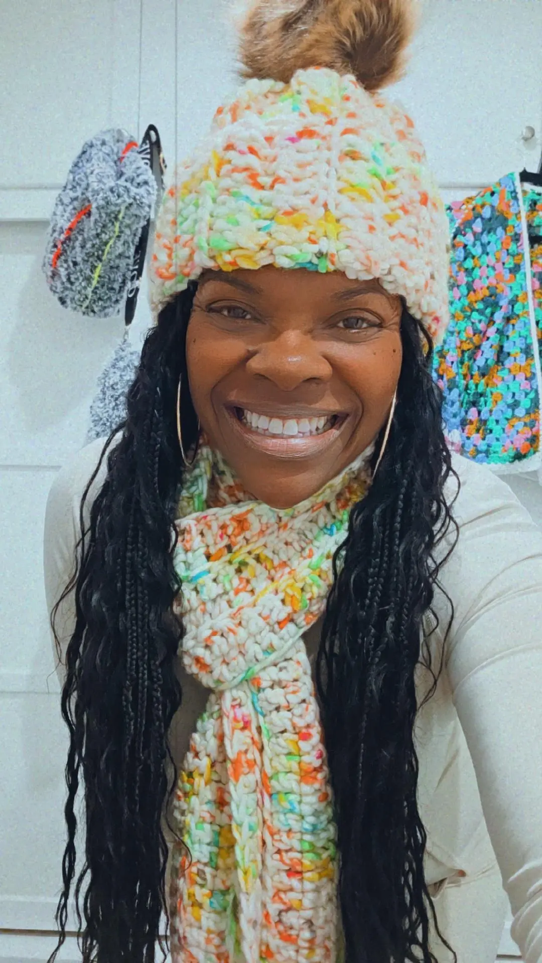 Colors of Confetti Beanie & Scarf set 