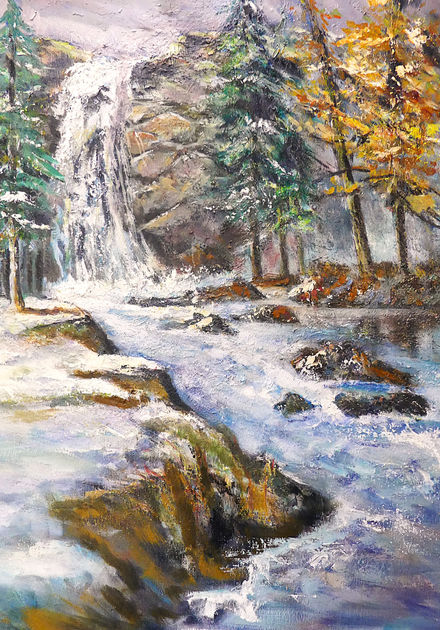 cascade fin d'hiver