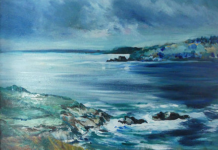 La Manche L'hiver huile