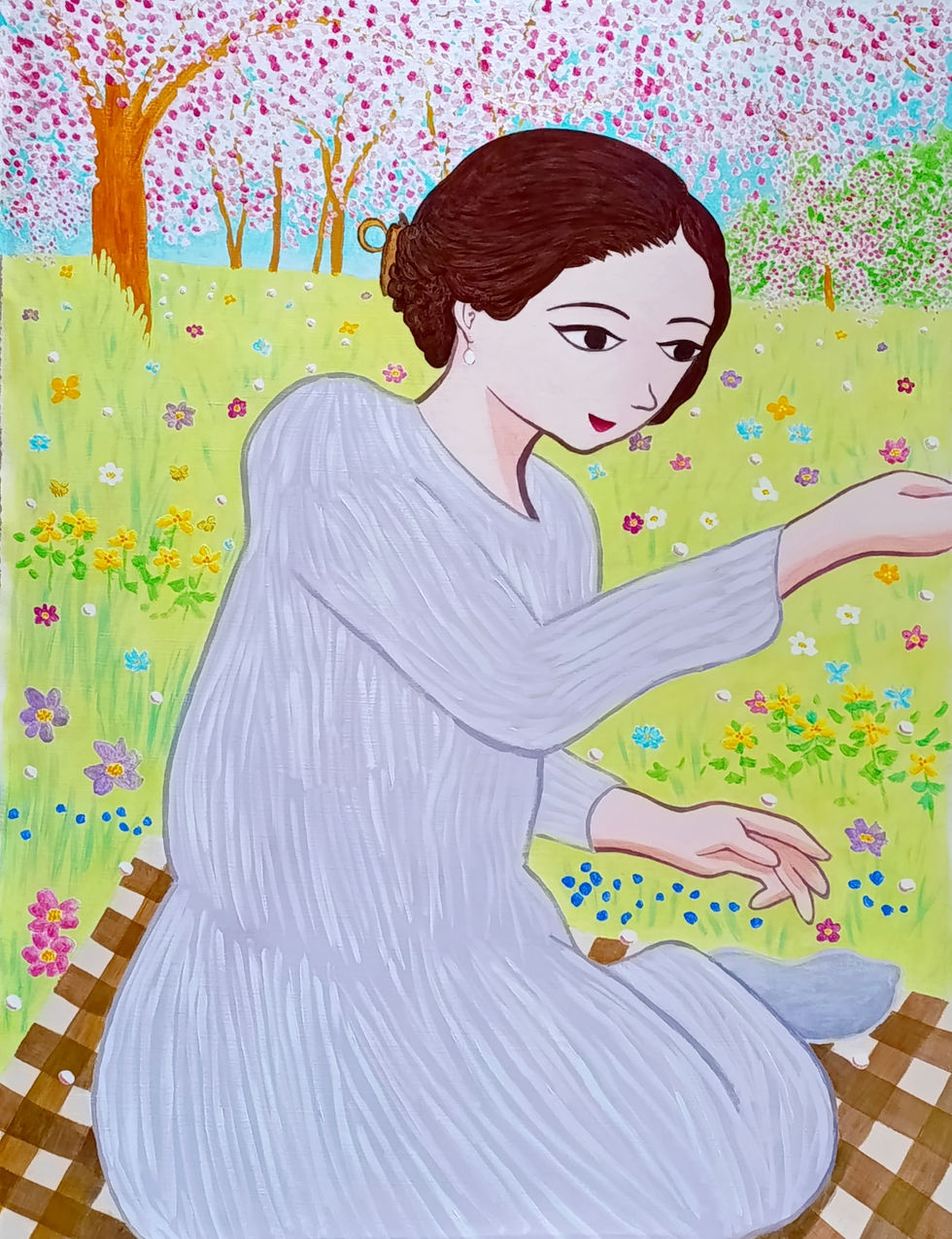 fleurs couleurs jean pierre cassigneul peinture pastorale nature jardin montagne paysage art contemporain Yveline 78 Région Parisienne Paris Ile de France Normandie Terre d'accord Maison Rouge La Chapelle sur Dun art contemporain peinture peintre contemporain artiste contemporain nature naturel paysage arbres forêt sauvage spirit spirituel sacré