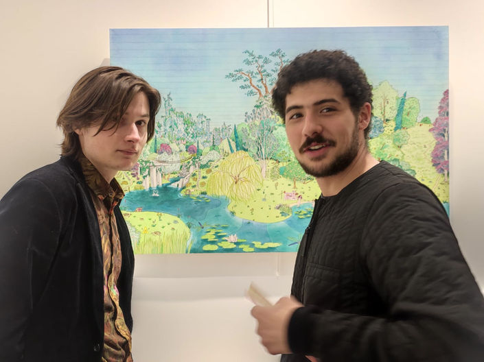 exposition art paris galerie 13 Shannon Bouard, Mathilde Faucard Hugo Guillot art contemporain Région Parisienne Paris Ile de France Normandie Terre d'accord Maison Rouge La Chapelle sur Dun art contemporain peinture peintre contemporain artiste contemporain nature naturel paysage arbres forêt sauvage spirit spirituel sacré Adrien Hindenock