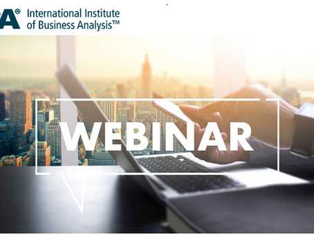 Webinar Público IIBA: Business Analyst to Business Consultant: A Practitioner's Approach