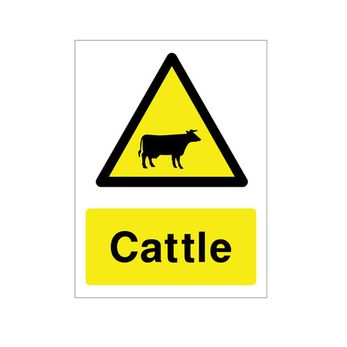 Cattle Sign – Farm & Livestock Warning Signs | Griffin Signs