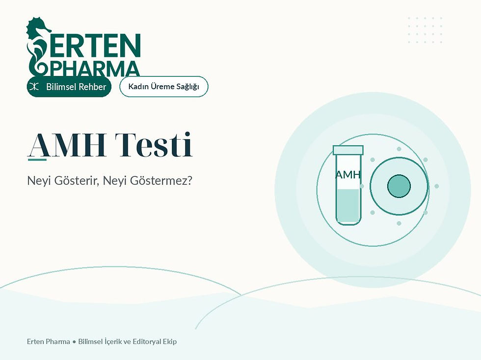 Erten Pharma AMH testi ve yumurtalık rezervi bilimsel rehberi kapağı