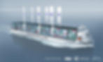 LNG and wind powered containership concept - Trade Wings 2500