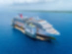 Carnival Vista cruise ship being transported on the BOKA Vanguard