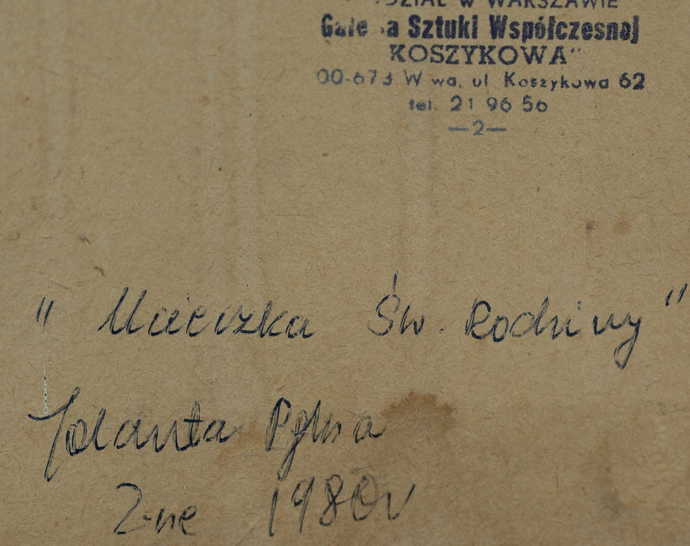 Miniatura: JOLANTA PĘKSA OBRAZ NA SZKLE ZAKOPANE UCIECZKA św. RODZINY STYL PODHALAŃSKI