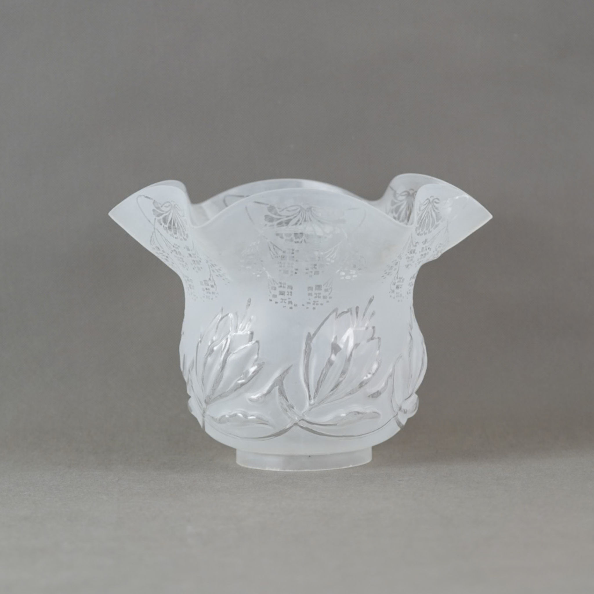 KLOSZ SECESYJNY LAMPA NAFTOWA ANTYK ORYGINAŁ ZAWIERCIE GENIALNY TULIPAN