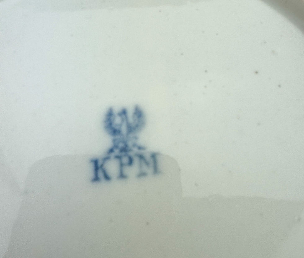 Miniatura: PATERA Z WIDOKIEM WAŁBRZYCH STARY ZDRÓJ XIX w. ALTWASSER KPM ANTYK UNIKAT