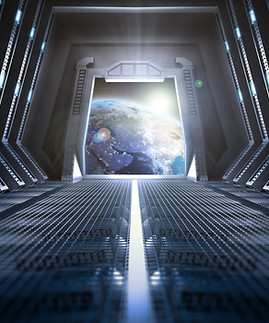 Earth from Spaceship