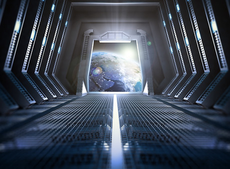 Earth from Spaceship