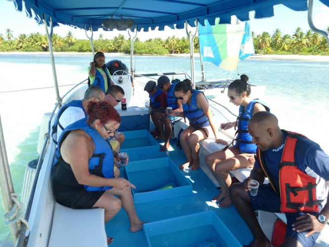Thumbnail: Punta Cana Shark and Stingray Encounter by Glass Bottom Boat