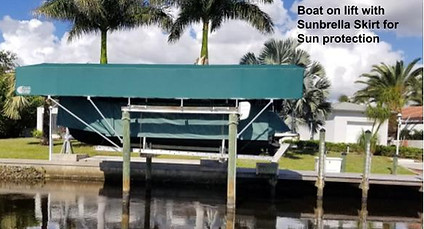 Boat on lift showing sunbrella skirt.jpg
