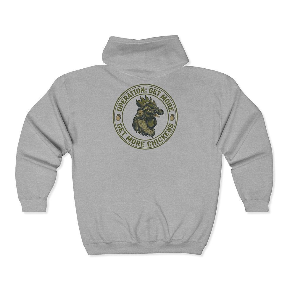 Thumbnail: Operation Get More Chicken Full Zip Hoodie