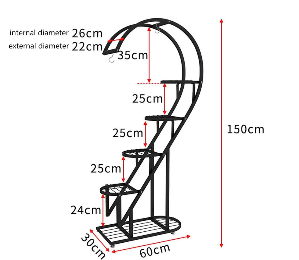 Miniature : PS022 - Heart Shape Steel Plant Floor Stand
