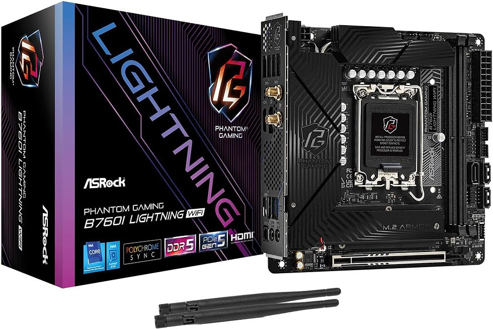 Best Budget Intel Mini-ITX Motherboard: ASRock B760I Lightning WiFi